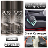 2X Auto Extreme Bumper & Trim Black Spray Paint 400ml Spray Paint